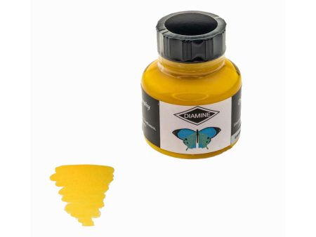 Diamine Calligraphy & Drawing Acrylic Ink Bottle, Lemon Yellow - 30ml Hot on Sale