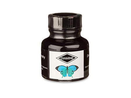 Diamine Calligraphy & Drawing Acrylic Ink Bottle, Black - 30ml Hot on Sale