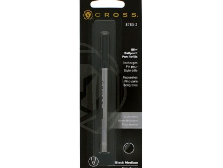 Cross 8783-2 Slim Ball Pen Refill - Black - Medium on Sale