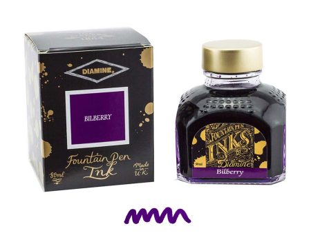 Diamine Bilberry Ink Bottle - 80ml Online now