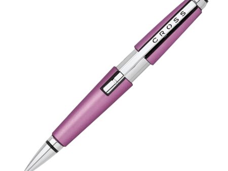 Cross Edge Roller Ball Pen - Pink CT For Sale