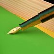 Lotus Saral Halos Special Edition Fountain Pen, Chartreuse - Steel Nib For Cheap