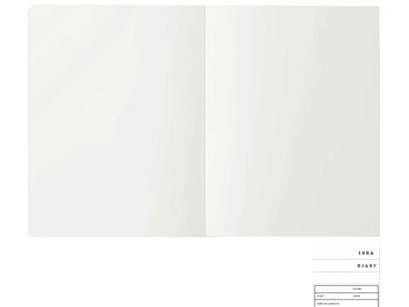 Midori MD Cotton White Notebook - F2, Plain Online Sale