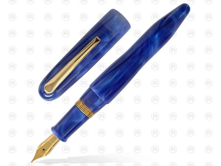 Lotus Vikrant Fountain Pen, Blue Lagoon - Jowo Steel Nib Fashion