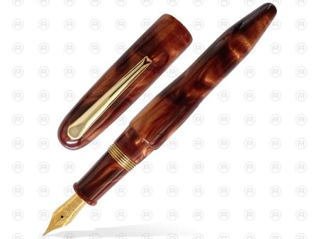 Lotus Vikrant Fountain Pen, Mystic Brown - Jowo Steel Nib Online Hot Sale