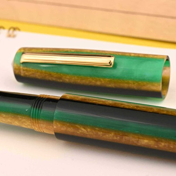 Lotus Saral Halos Special Edition Fountain Pen, Chartreuse - Steel Nib For Cheap