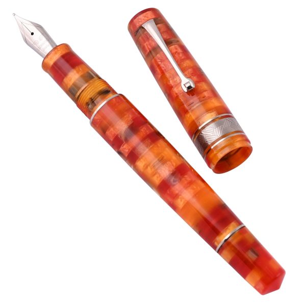 Leonardo Mosaico Fountain Pen - Mango CT Hot on Sale