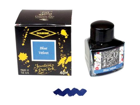 Diamine 150th Anniversary Ink Bottle, Blue Velvet - 40ml Fashion