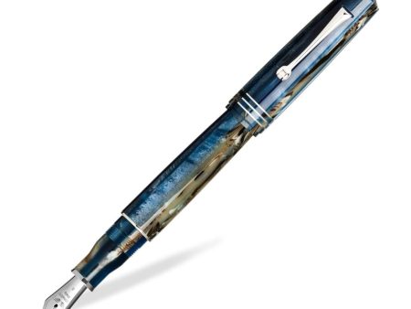 Leonardo MZ Grande Fountain Pen - Dark Hawaii CT For Sale