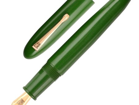 Lotus Shikhar Ebonite Fountain Pen - Green GT Supply