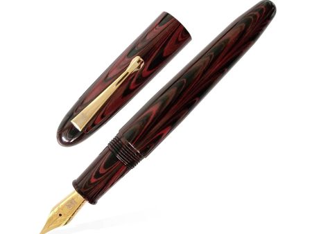 Lotus Shikhar Fountain Pen, Red Swirl - Jowo Steel Nib Cheap