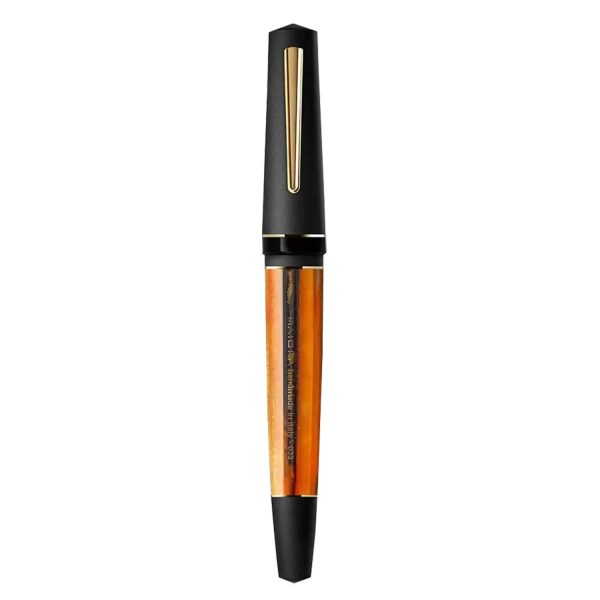 Maiora Impronte Oversize Fountain Pen - Black Orange GT Online