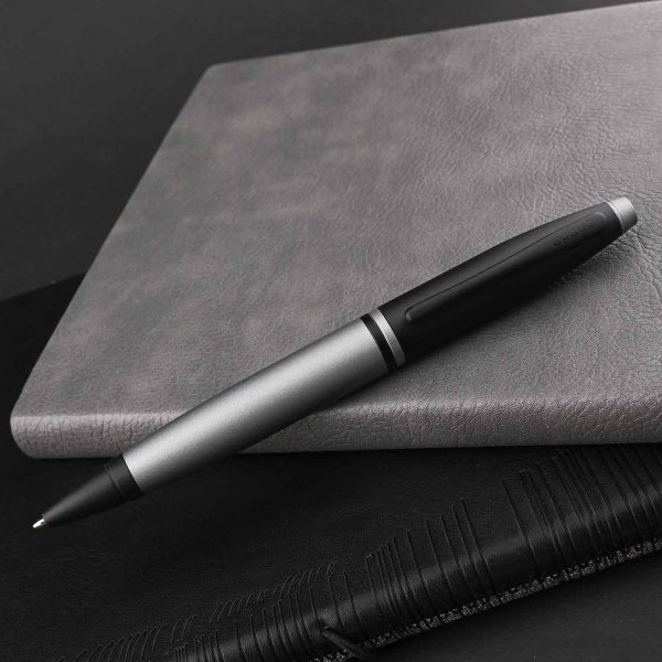 Cross Calais Ball Pen - Matt Grey & Black Fashion