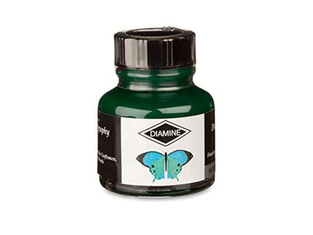 Diamine Calligraphy & Drawing Acrylic Ink Bottle, Racing Green - 30ml For Sale