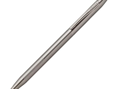 Cross Classic Century Micro Knurl Ball Pen - Titanium Grey Fashion