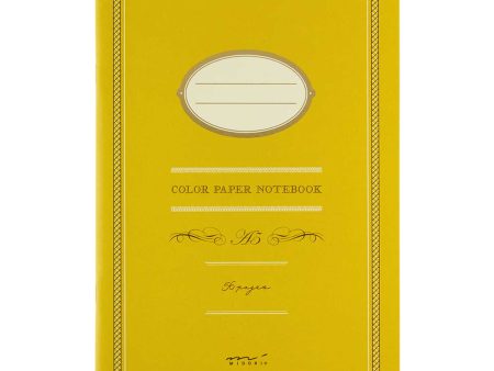 Midori Colour Paper Yellow Notebook - A5, Ruled Hot on Sale