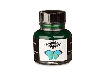 Diamine Calligraphy & Drawing Acrylic Ink Bottle, Emerald - 30ml Hot on Sale