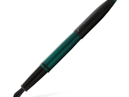 Cross Calais Fountain Pen - Matt Green & Black For Discount