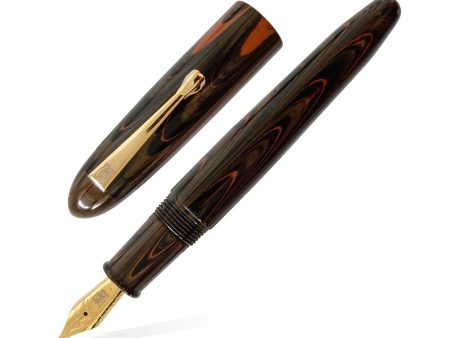 Lotus Shikhar Fountain Pen, Rust Swirl - Jowo Steel Nib Online Sale