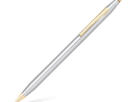 Cross Classic Century Mechanical Pencil, Chrome   Gold Trim - 0.7mm Cheap