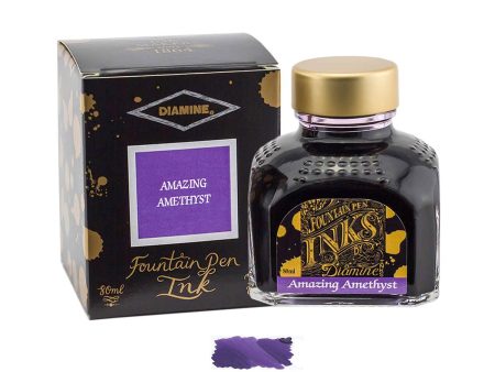 Diamine Amazing Amethyst Ink Bottle - 80ml on Sale