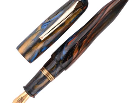 Lotus Vikrant Fountain Pen - Yellow Blue GT Online Hot Sale