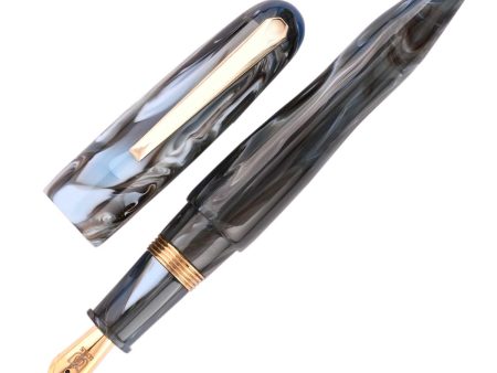 Lotus Vikrant Fountain Pen - Black Grey Wave GT Online Sale