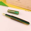 Lotus Saral Halos Special Edition Fountain Pen, Chartreuse - Steel Nib For Cheap