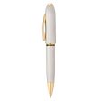 Cross Peerless 125 Ball Pen, Textured Platinum   Gold Trim Sale