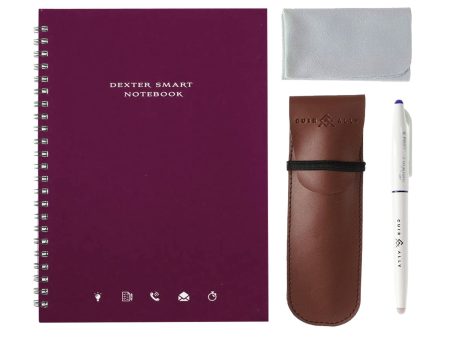 Dexter Spiral Erasable & Reusable Eco-Friendly Magenta Notebook - A5, Ruled Online Hot Sale