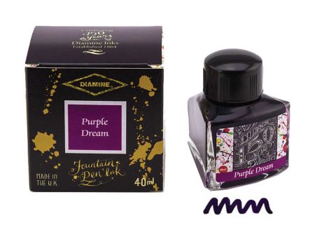 Diamine 150th Anniversary Ink Bottle, Purple Dream - 40ml For Sale