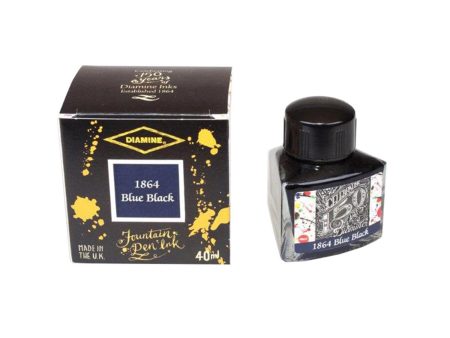 Diamine 150th Anniversary Ink Bottle, 1864 Blue Black - 40ml Cheap