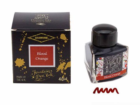 Diamine 150th Anniversary Ink Bottle, Blood Orange - 40ml Discount