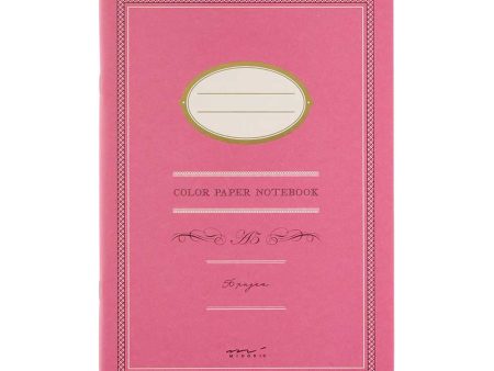 Midori Colour Paper Pink Notebook - A5, Ruled Online Sale