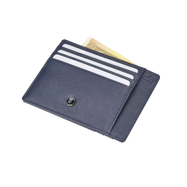 Lapis Bard Stanford 6cc Credit Card Sleeve - Blue on Sale