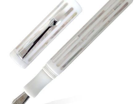 Lotus Mother Of Pearl Raden Fountain Pen, White - Jowo Steel Nib Sale