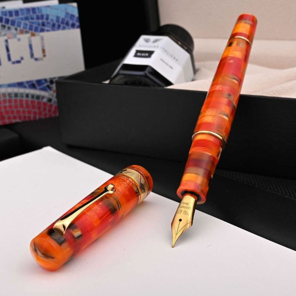 Leonardo Mosaico Fountain Pen - Mango GT Discount