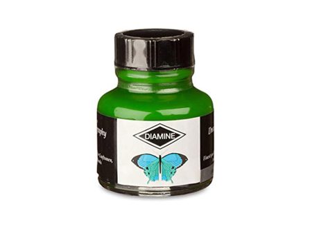 Diamine Calligraphy & Drawing Acrylic Ink Bottle, Lime - 30ml Online now