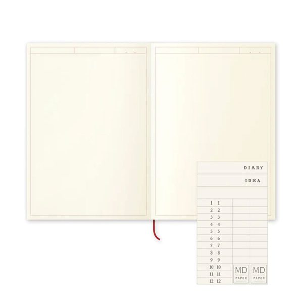 Midori MD Paper Ivory Frame Notebook Journal - A5, Plain For Cheap